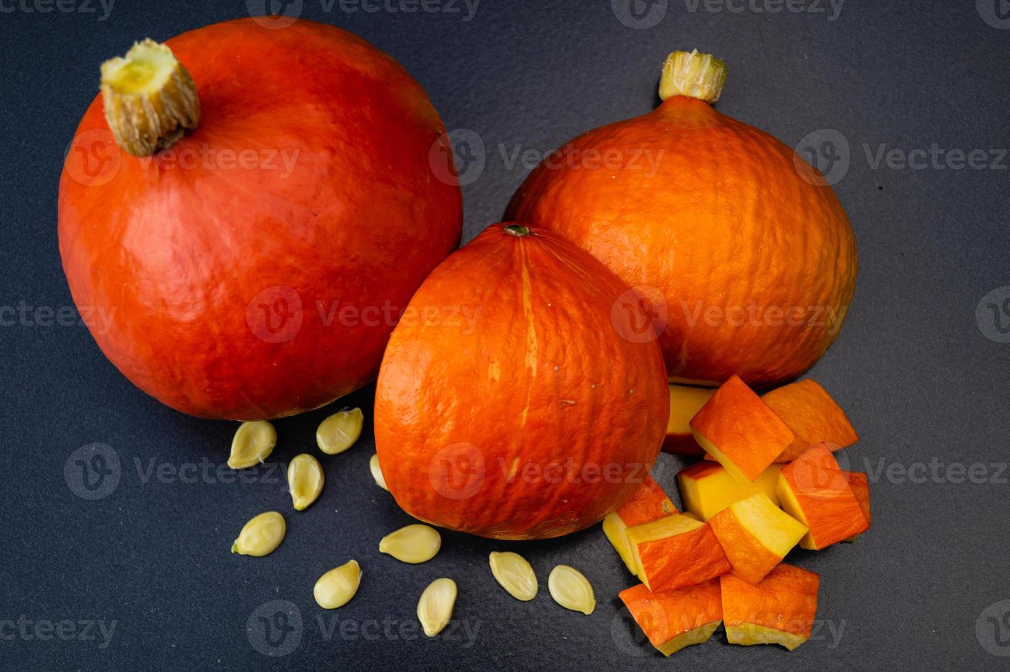 citrouilles sur un marché de producteurs photo