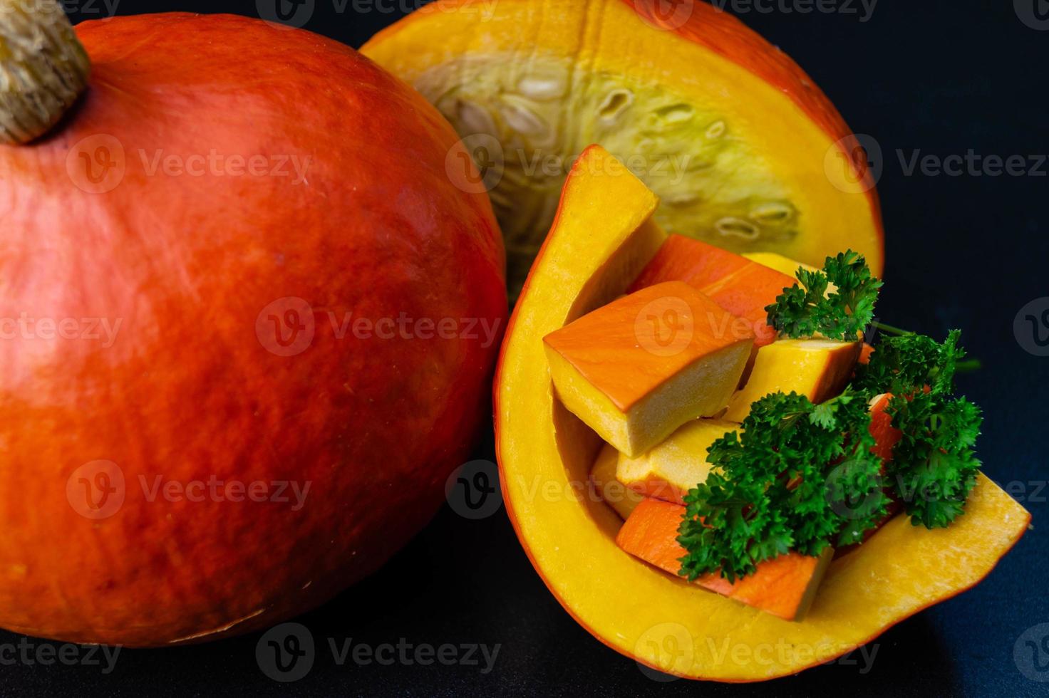 citrouilles sur un marché de producteurs photo