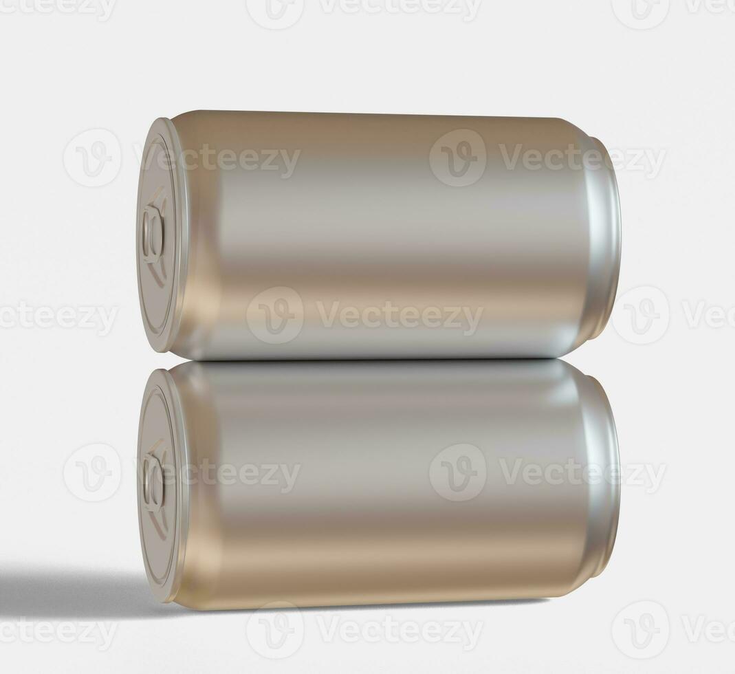 un soda pouvez métallique texture et brillant avec une réaliste brillant ou surligner le rendu avec 3d Logiciel illustration photo