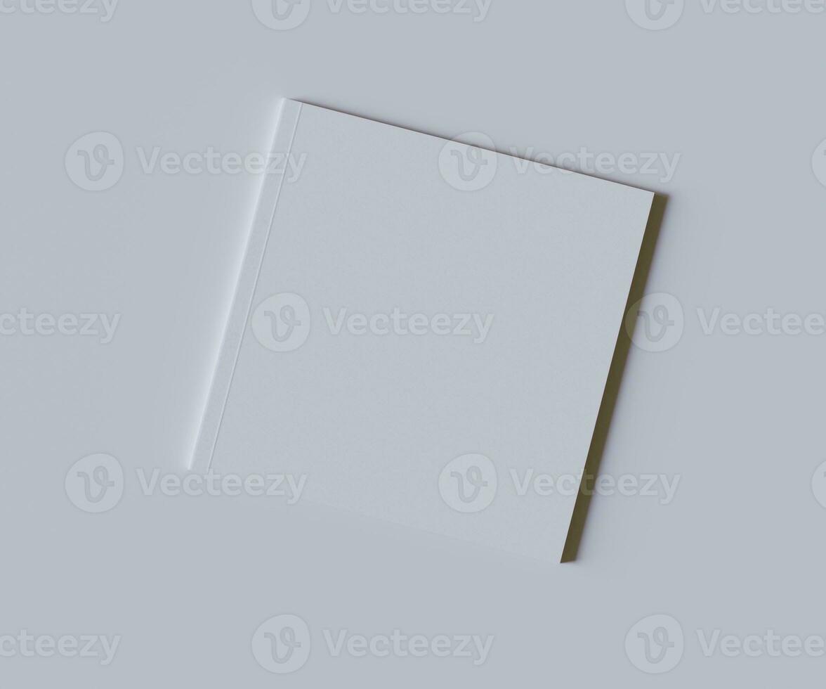 magazine carré blanc Couleur et réaliste texture la modélisation et le rendu avec 3d Logiciel illustration photo