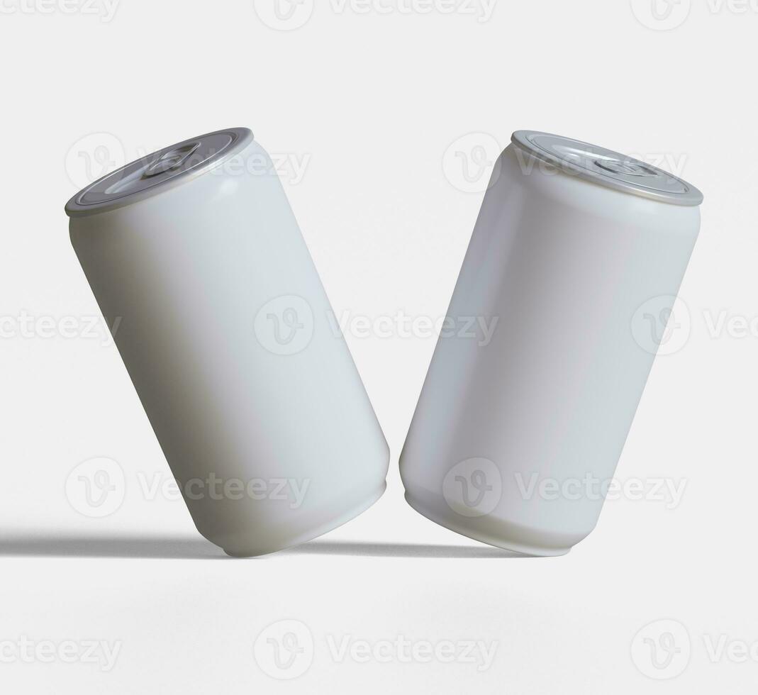 un soda pouvez blanc Couleur ou solide Couleur et réaliste texture le rendu 3d Logiciel illustration photo