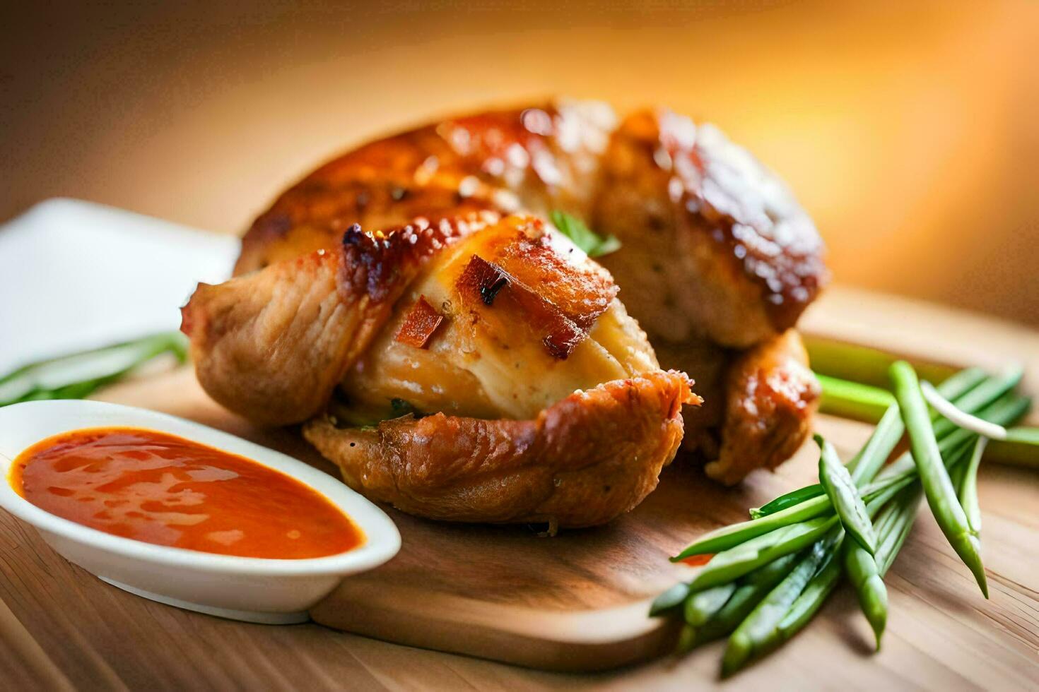 le meilleur poulet recettes pour le vacances. généré par ai photo