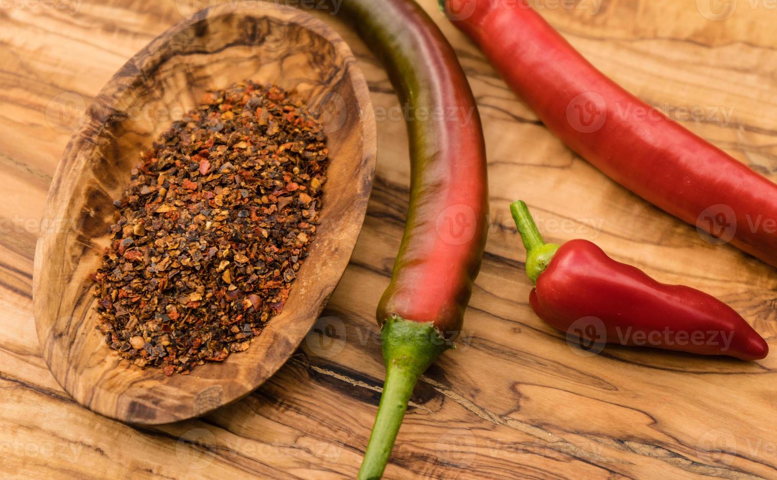 légume épicé au piment rouge photo