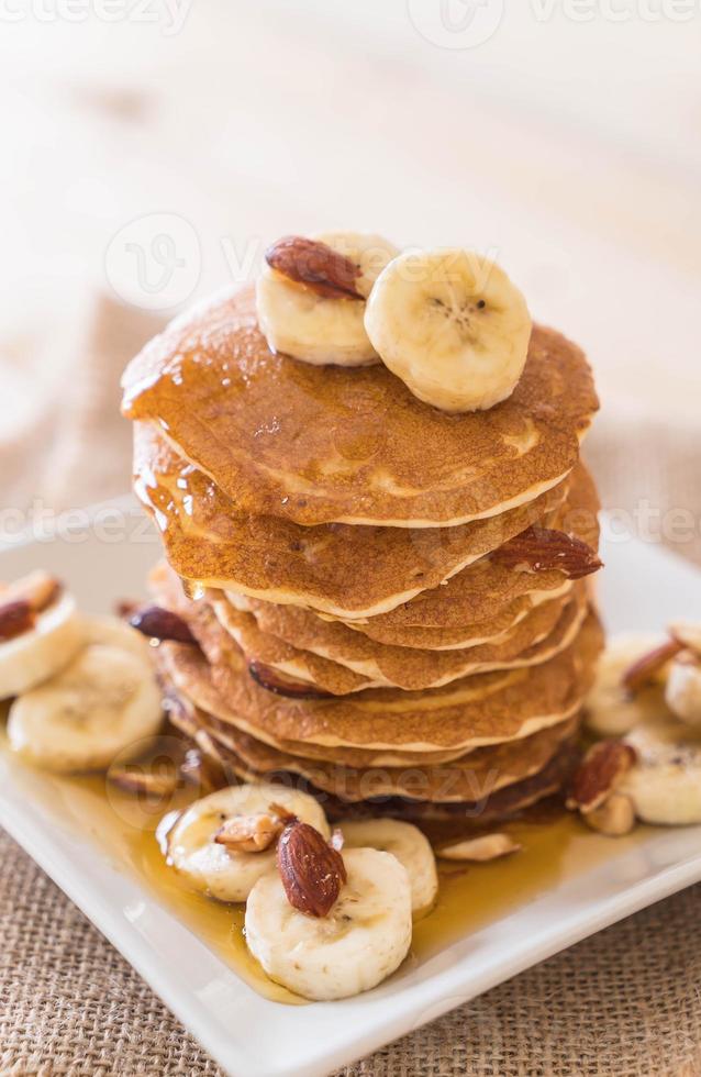 galette de banane aux amandes au miel photo