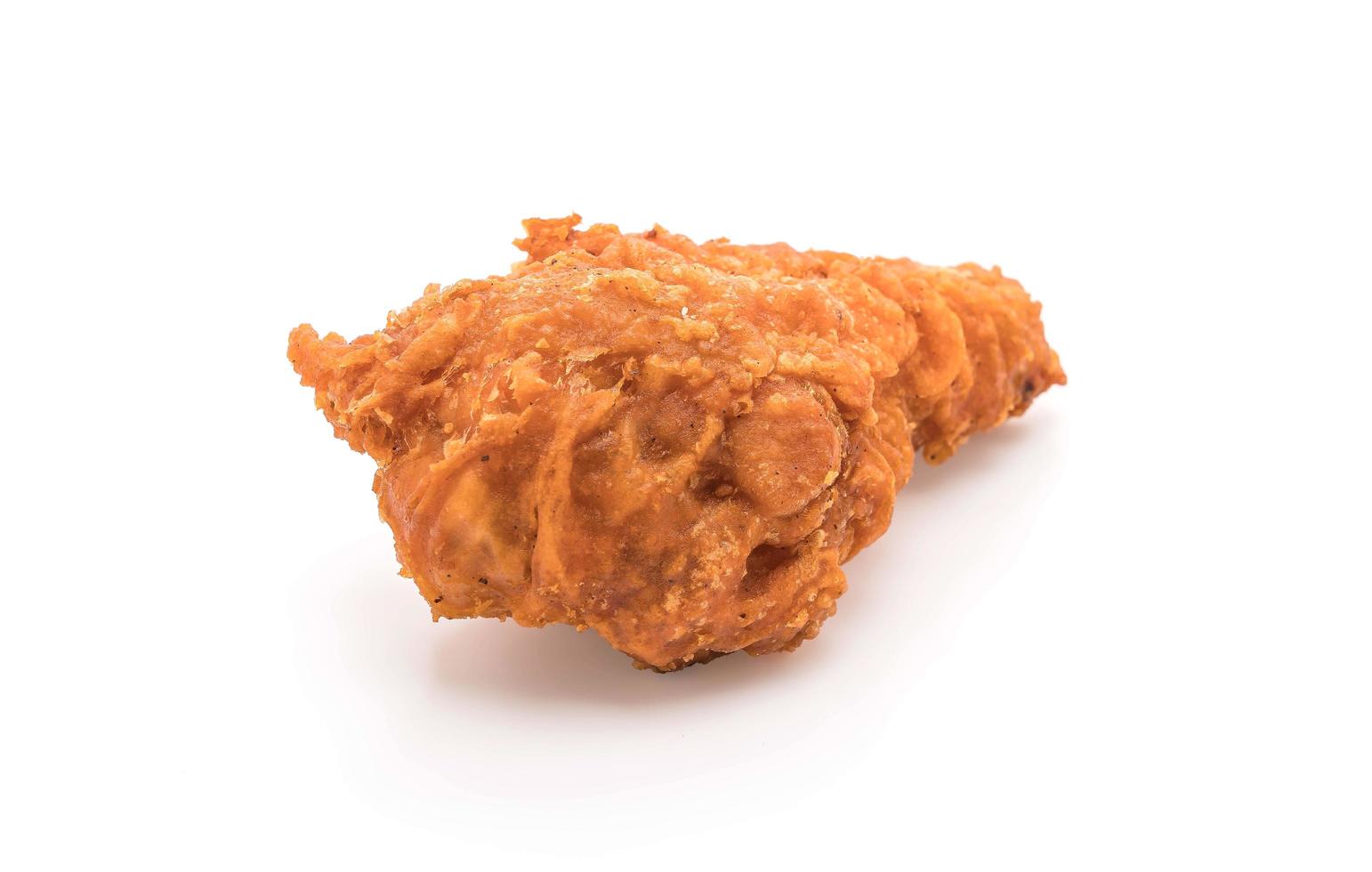 poulet frit sur fond blanc photo