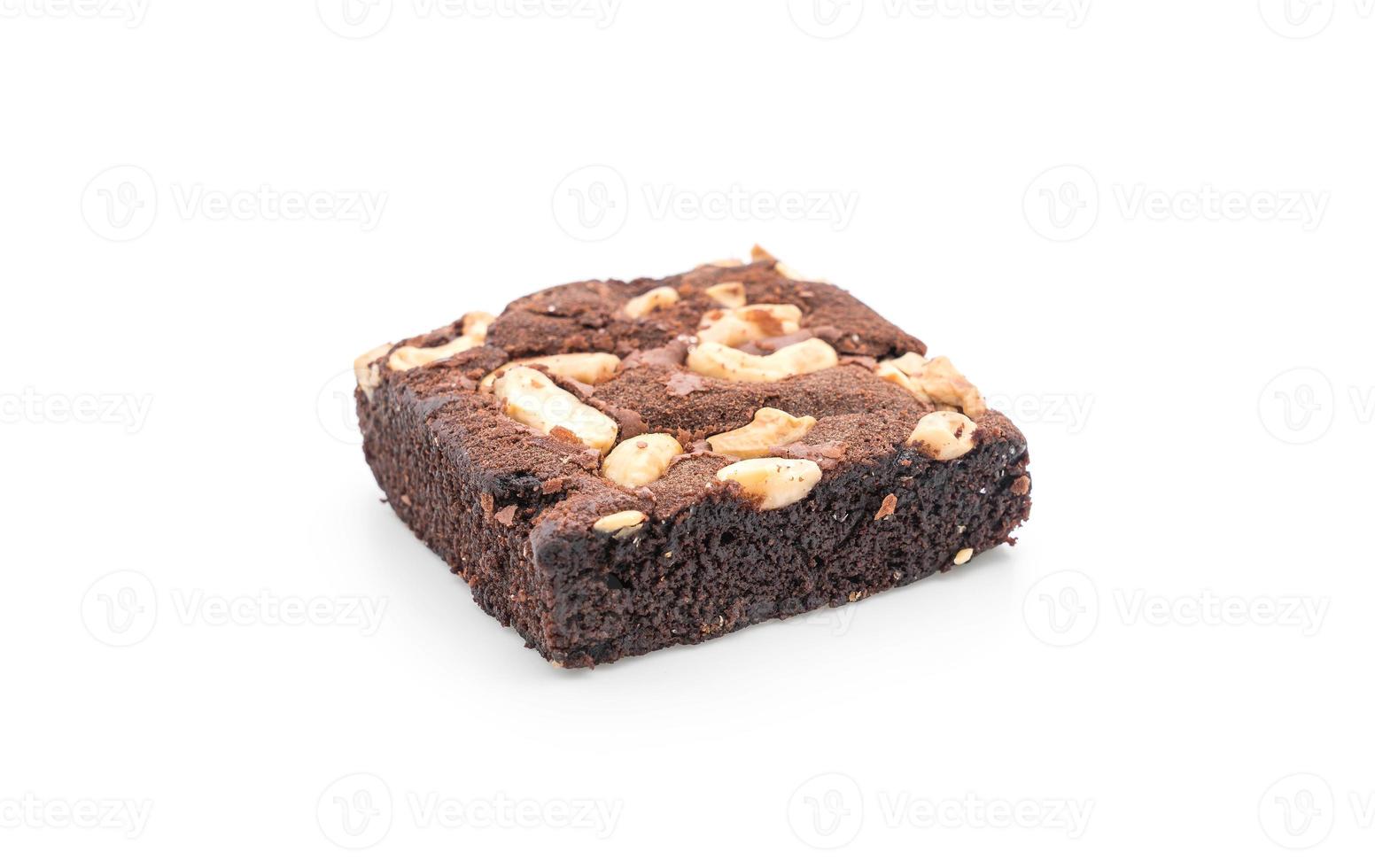 brownies au chocolat sur fond blanc photo