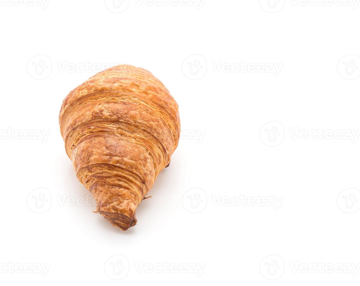 croissant au beurre sur fond blanc photo