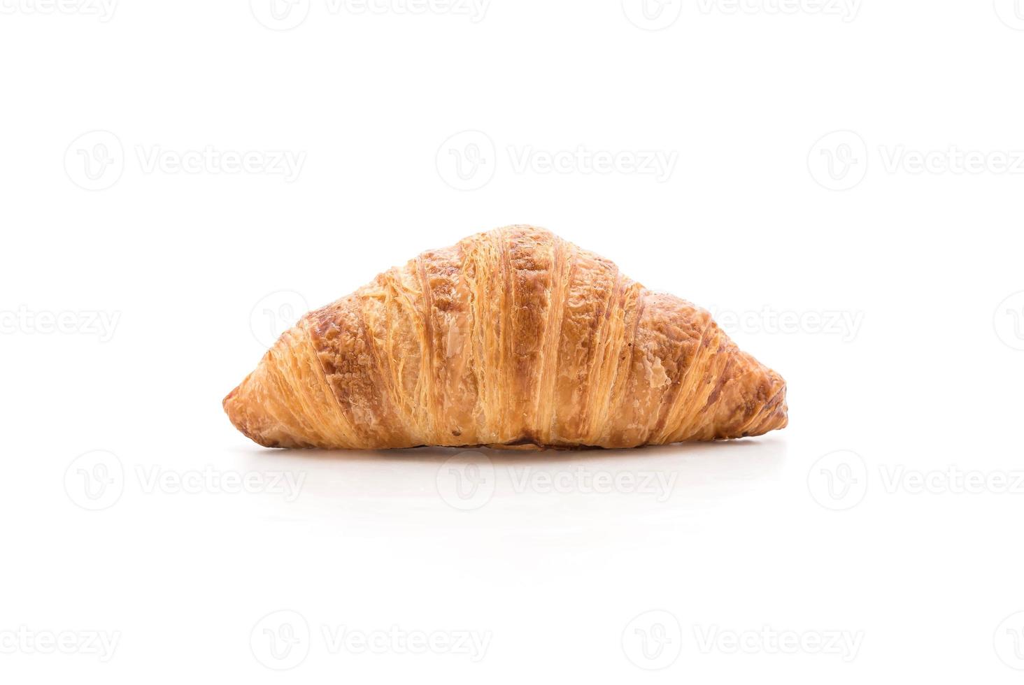 croissant au beurre sur fond blanc photo