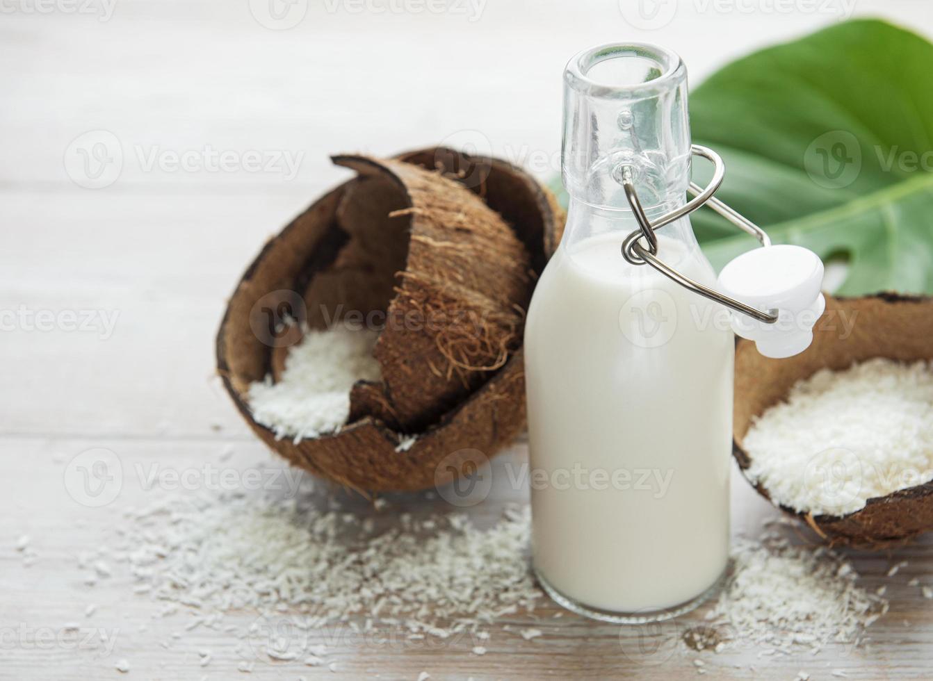 lait de coco frais photo