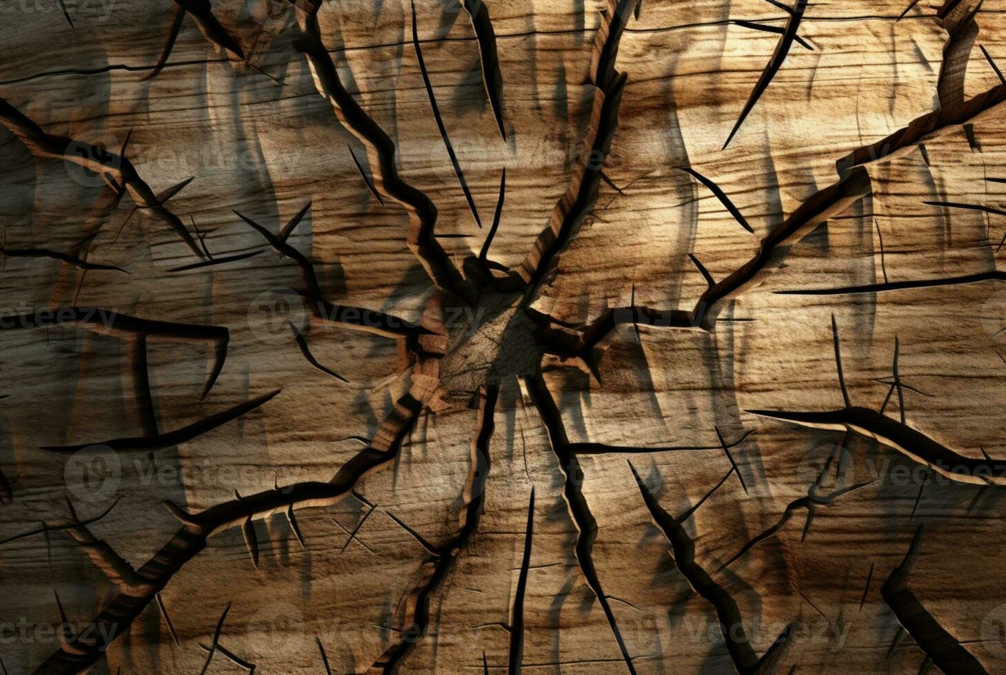 fissuré ancien bois texture Contexte. génératif ai photo