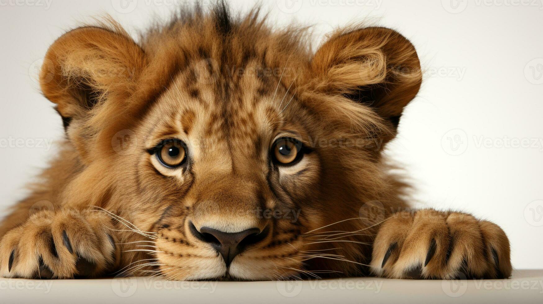majestueux Lion roaming le africain savane, ai génératif photo