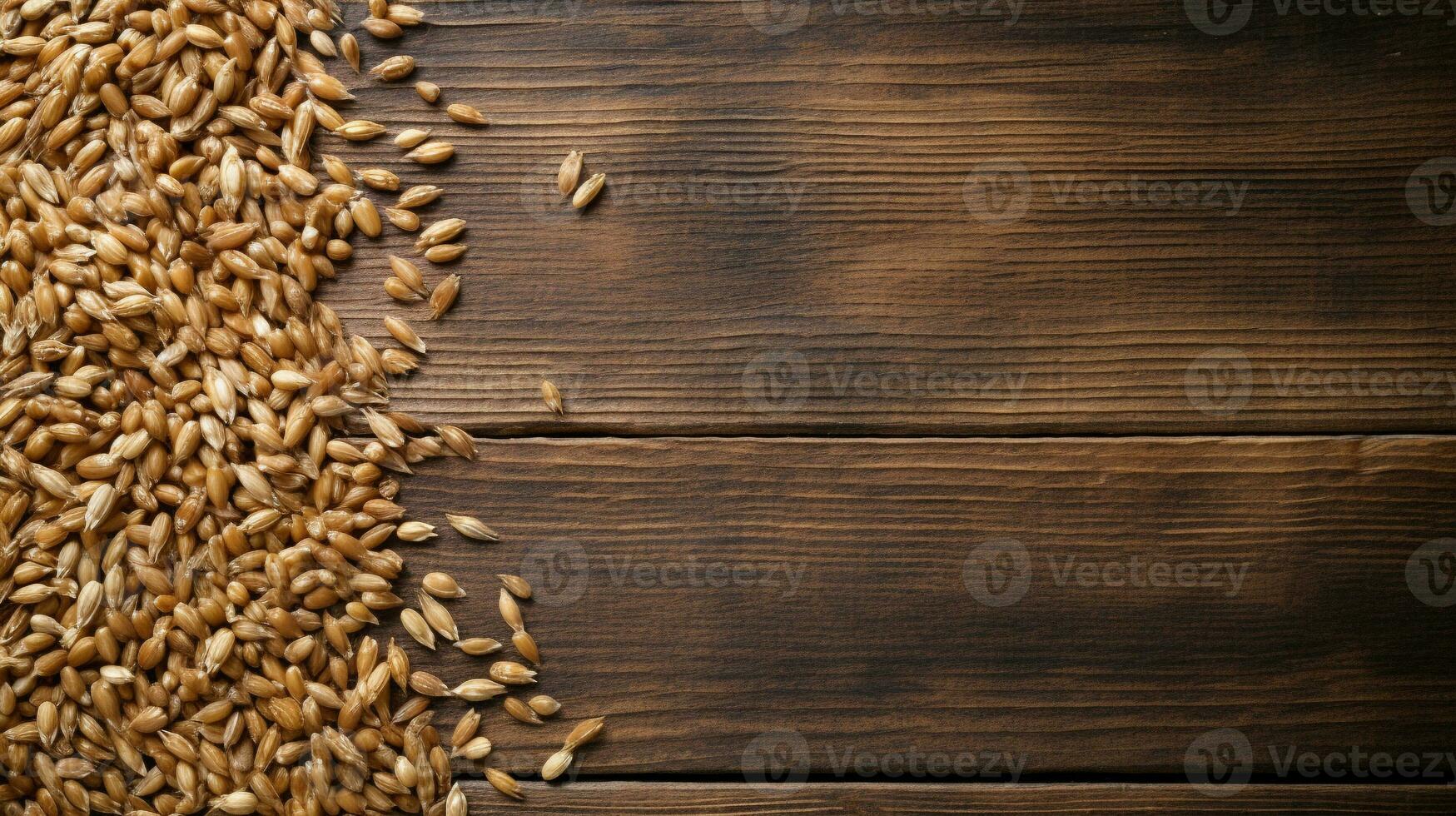 orthographié grain sur en bois Contexte avec ample copie espace, ai génératif photo