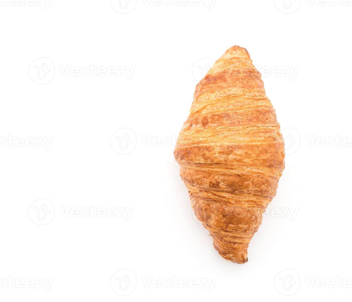 croissant au beurre sur fond blanc photo