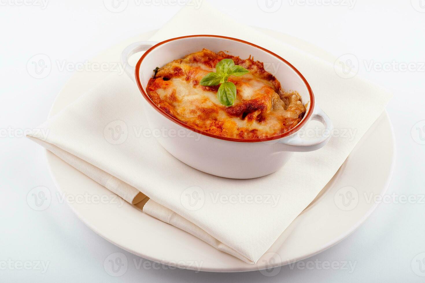 lasagne dans cuisson plat italien cuisine fondu fromage photo