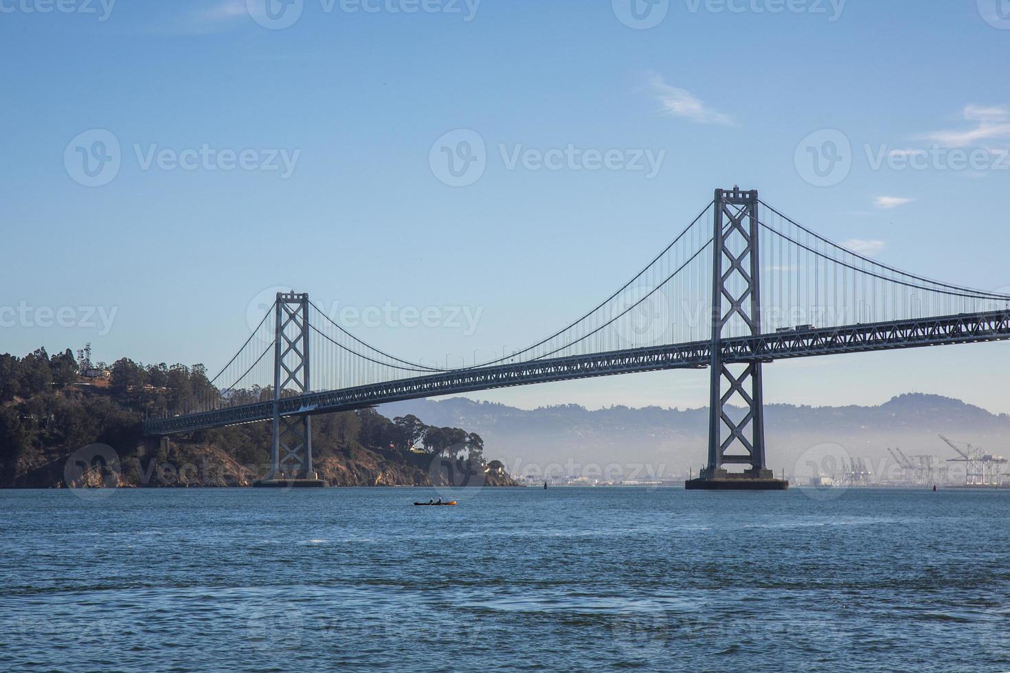 pont de la baie au lever du soleil, san francisco photo