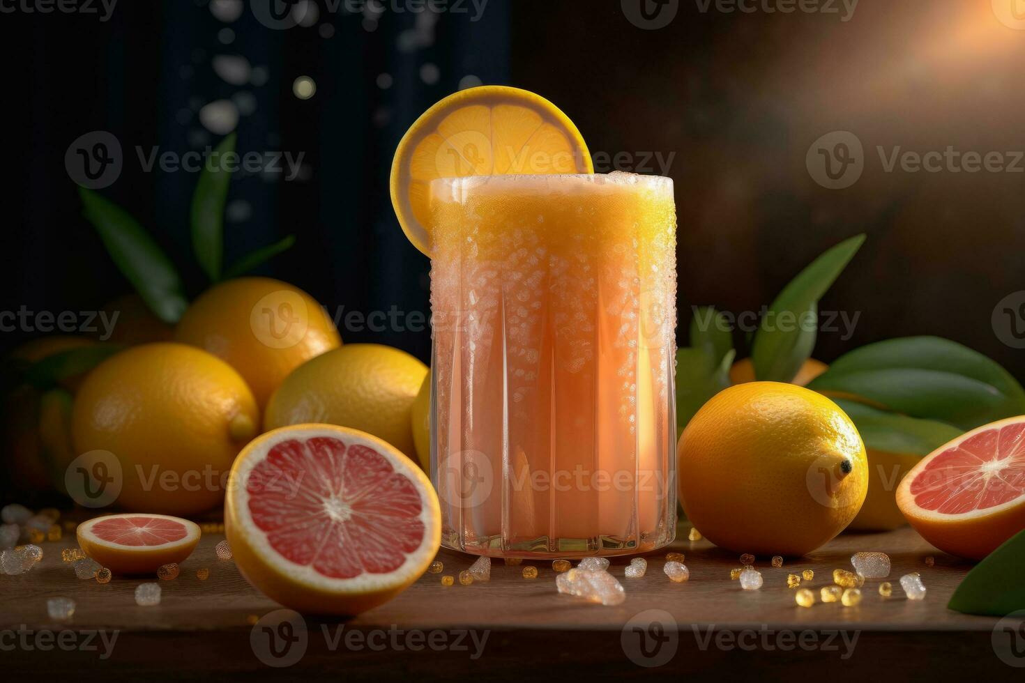 ai génératif photo de une verre de Frais jus