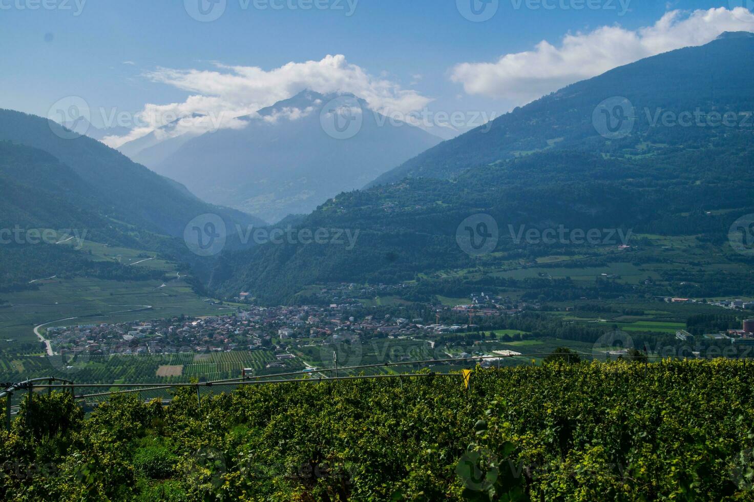 paysage de le Alpes dans Suisse dans été photo