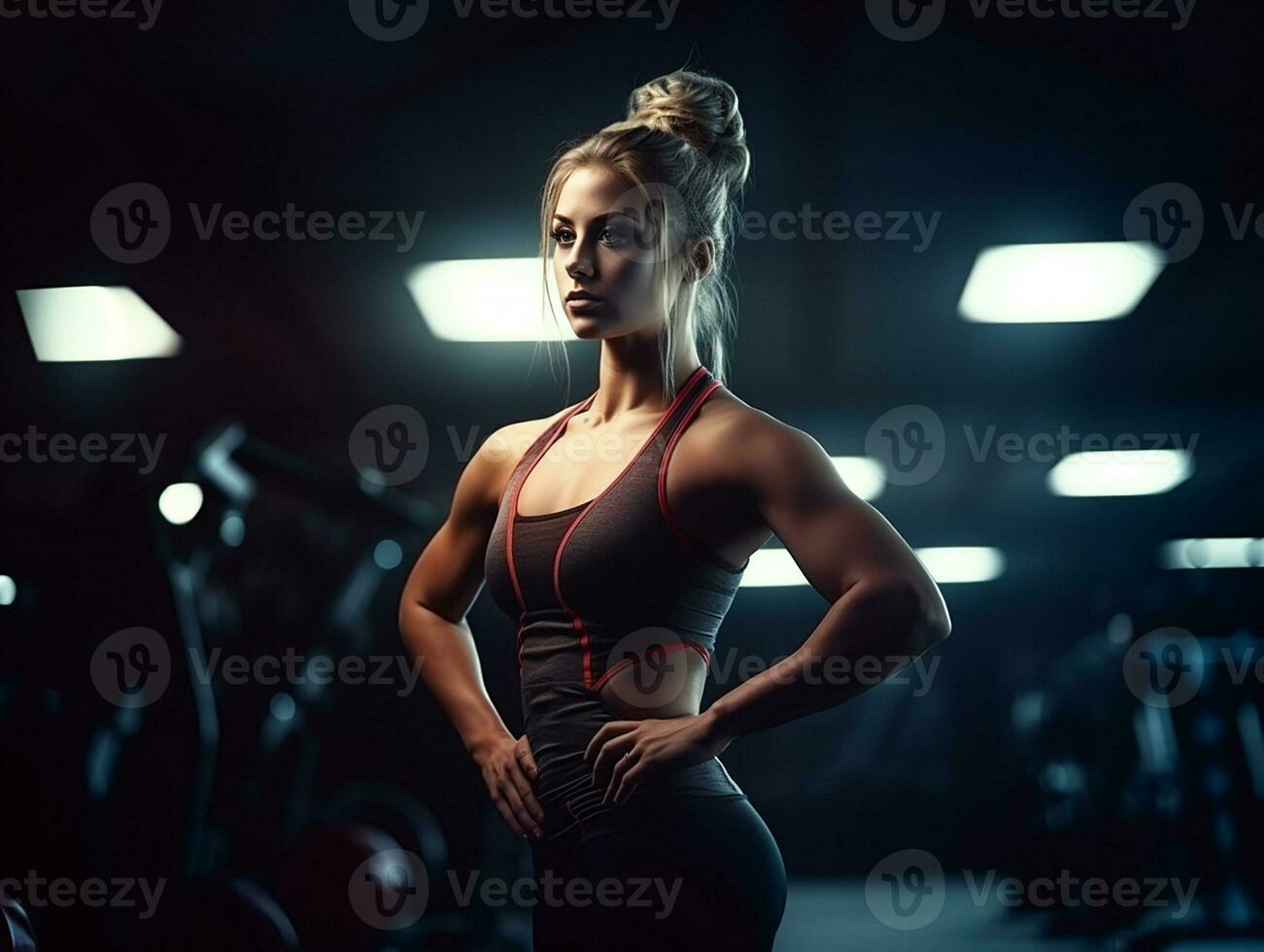 ai génératif Gym la musculation aptitude photo