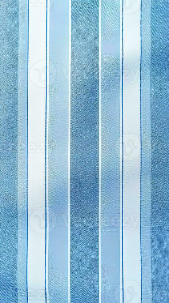 bleu et blanc rayé en tissu texture Contexte. ai généré photo