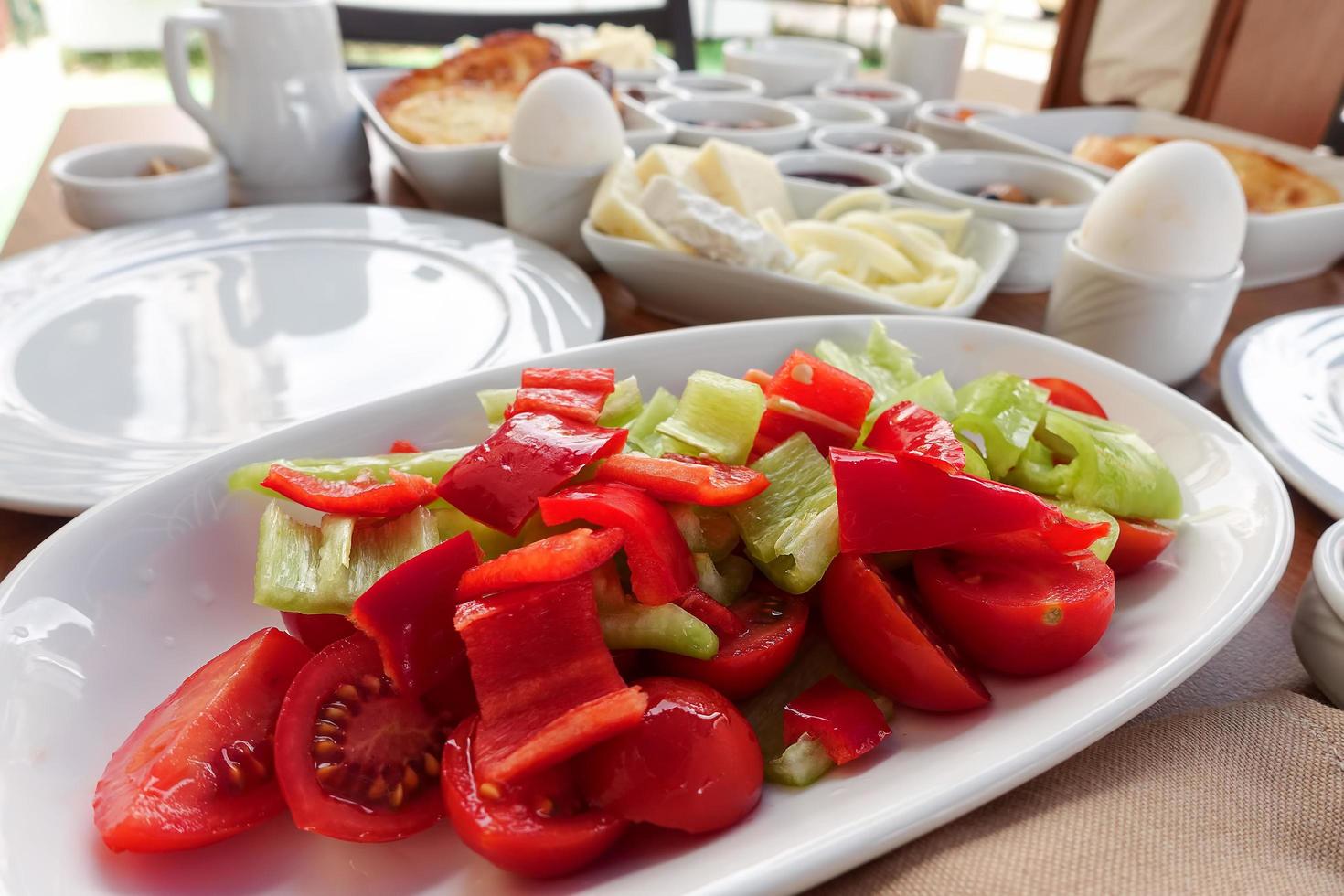 table de petit déjeuner traditionnel turc photo