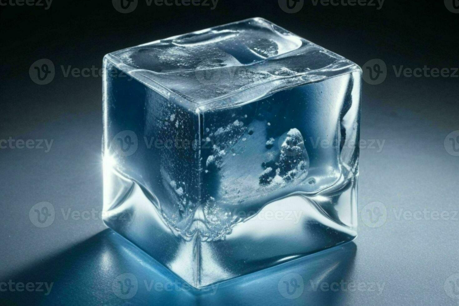 la glace cubes. ai génératif pro photo