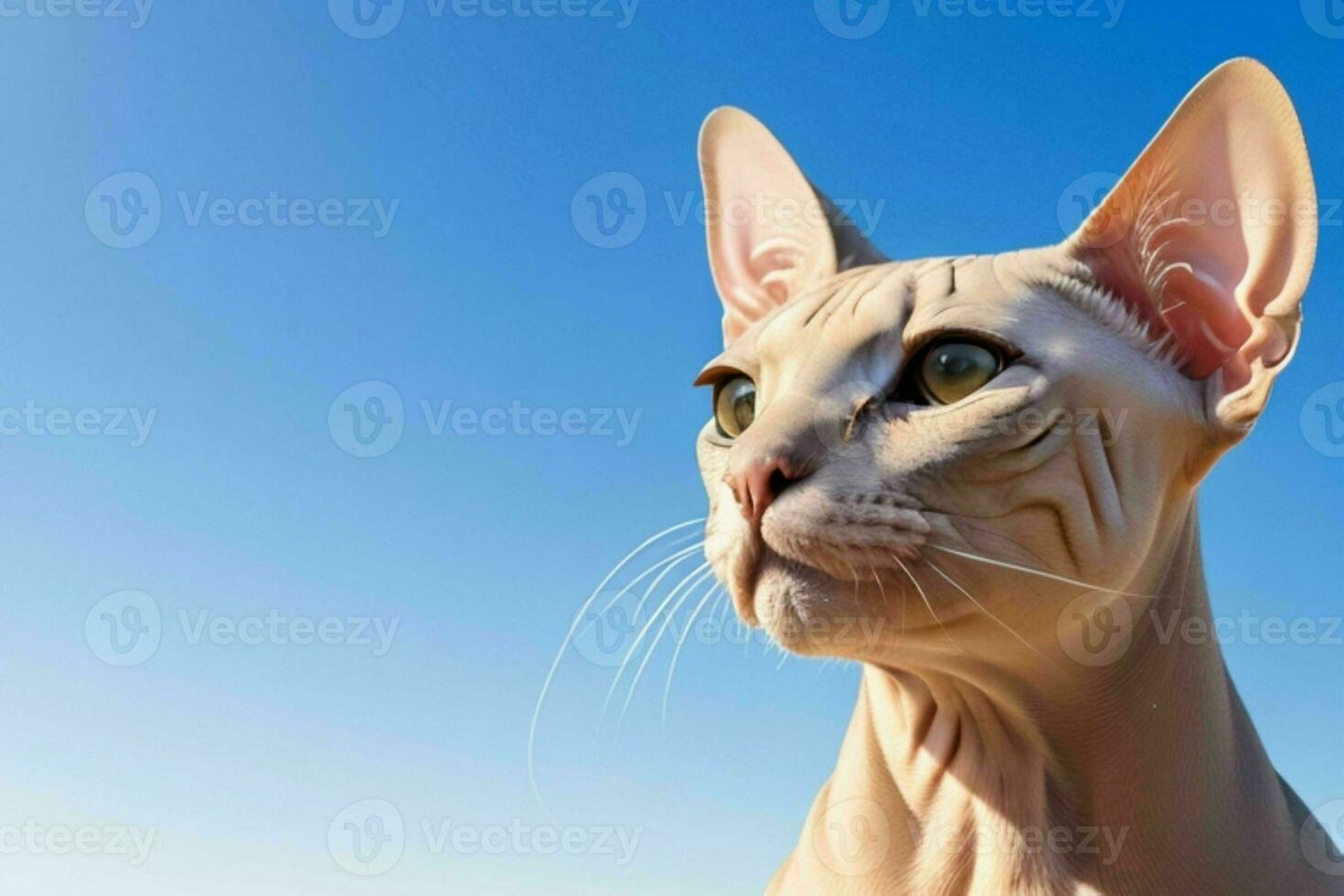 portrait de une sphynx chat. ai génératif pro photo