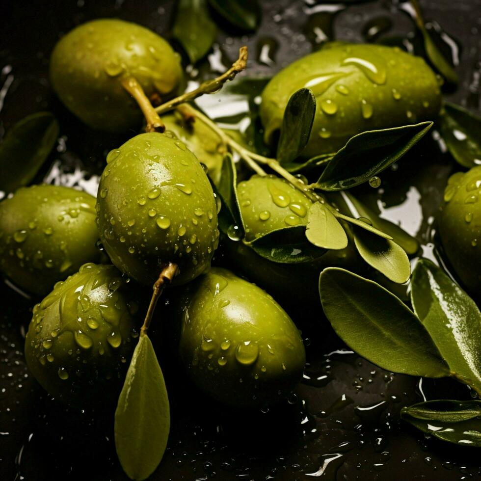 olive Couleur éclaboussure photo