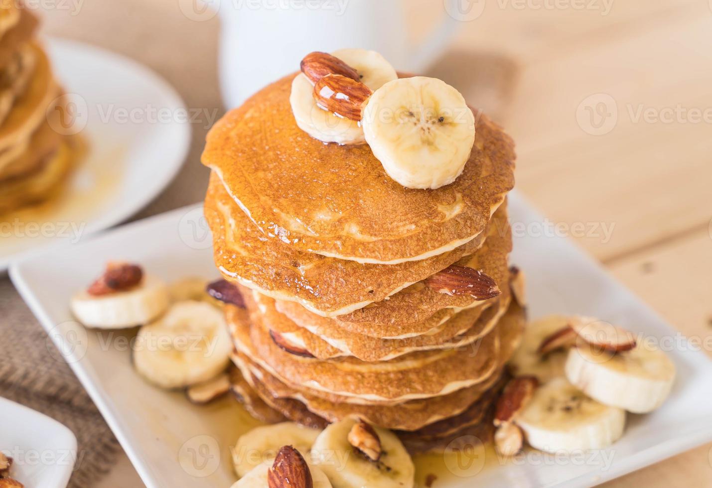 galette de banane aux amandes au miel photo