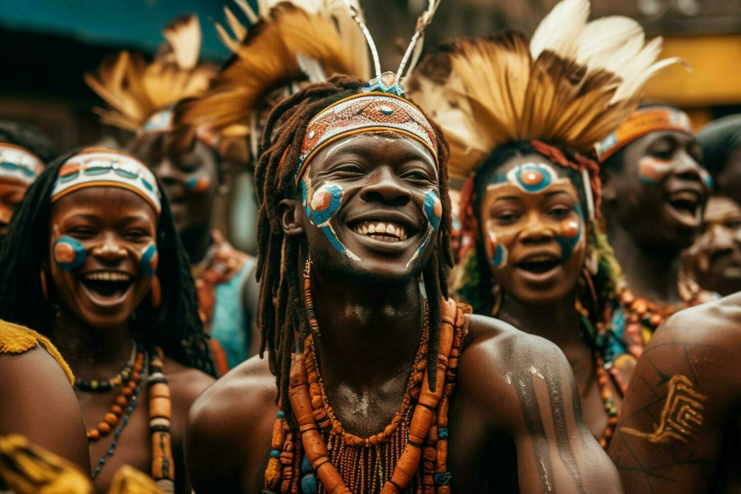 le excitation et énergie de africain festivals et photo