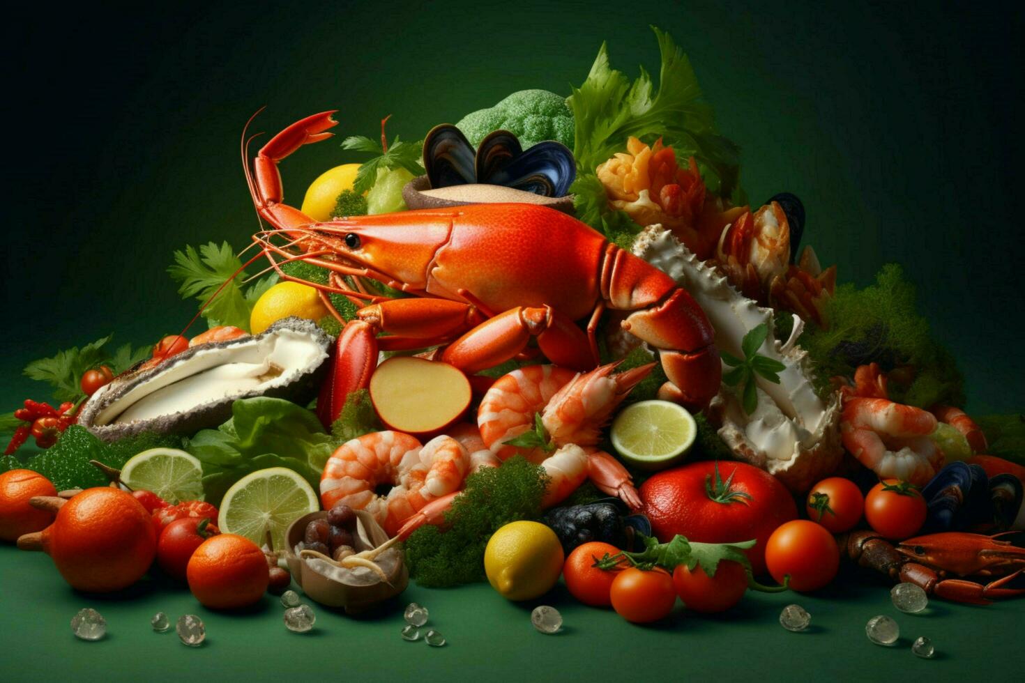 le acidulé goût de Frais Fruit de mer photo