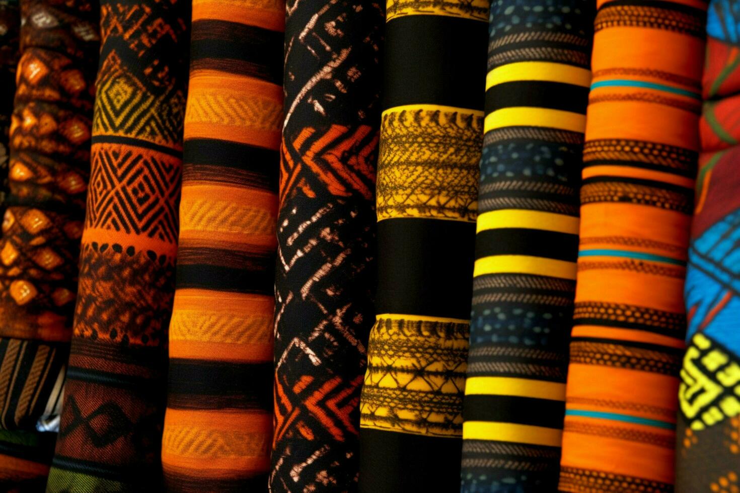 utilisation de traditionnel africain textiles tel comme kente o photo