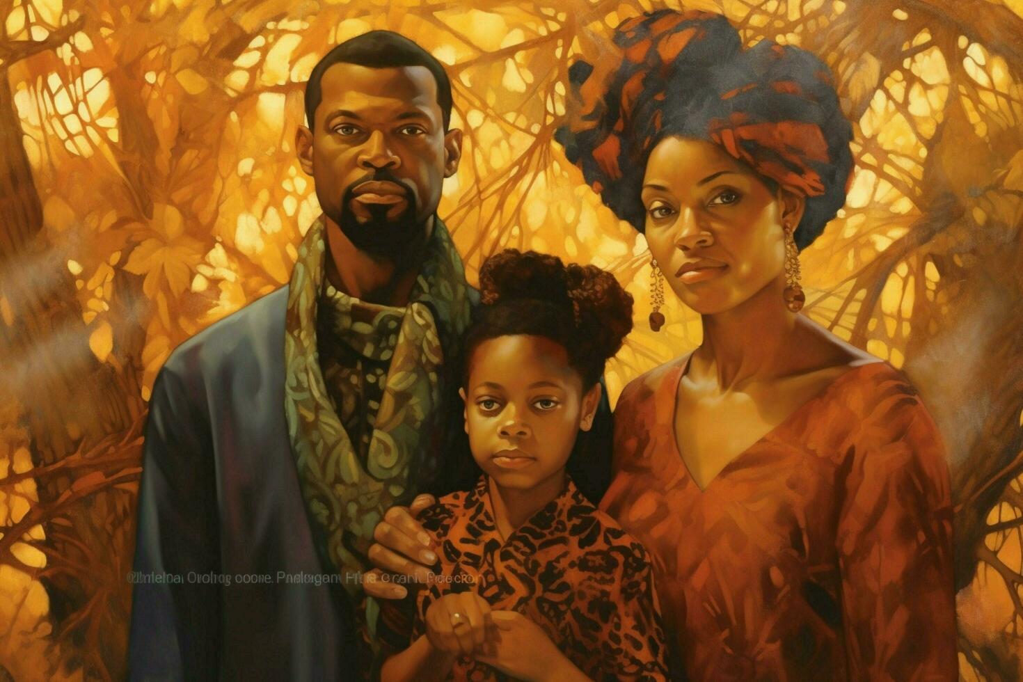 famille afro-américaine photo