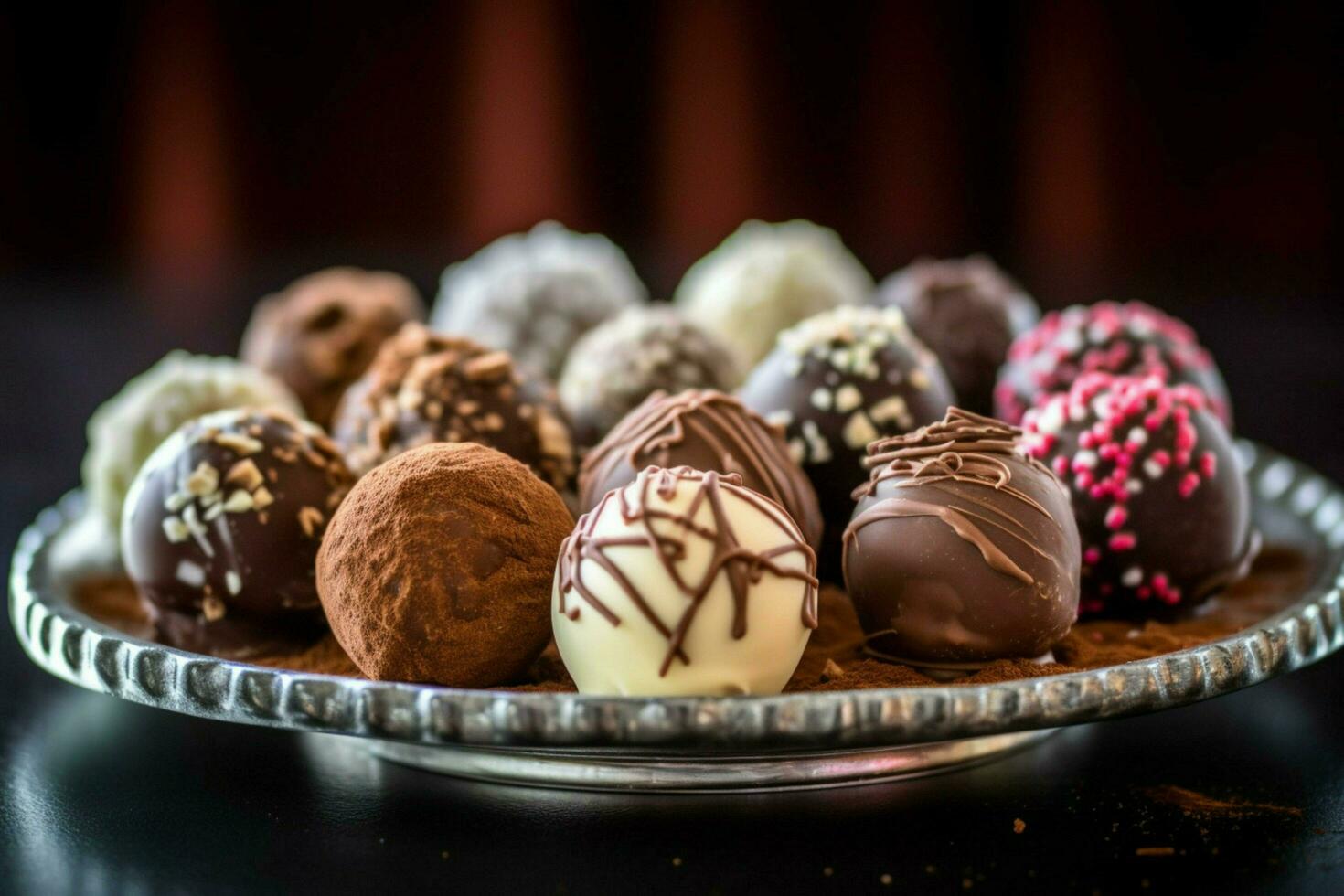 Chocolat truffes image HD photo