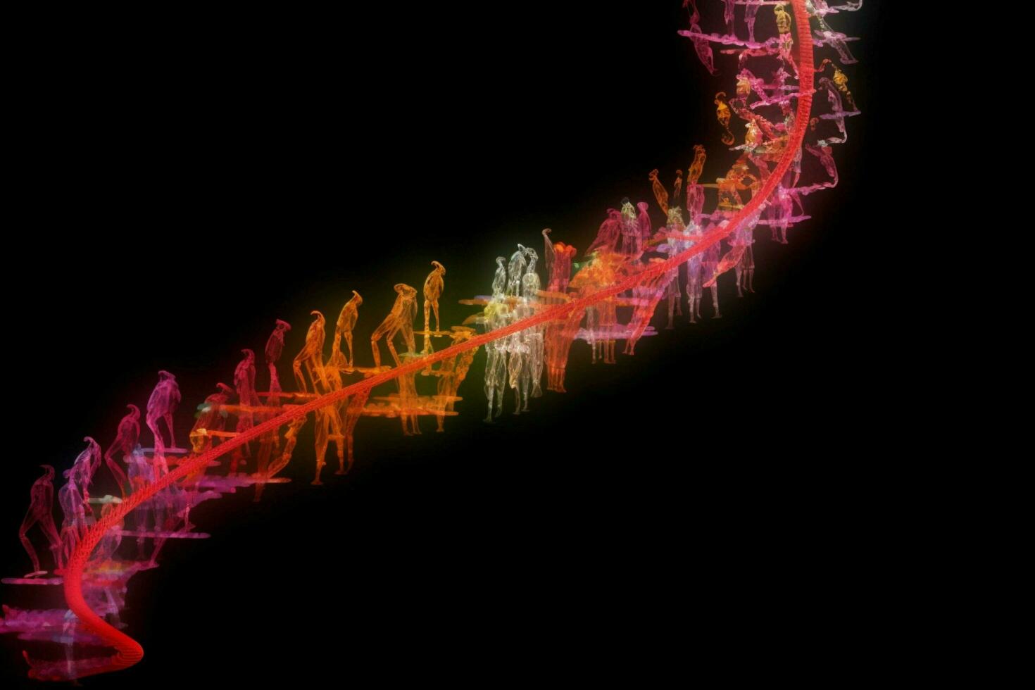 représentation de Humain ADN chaîne photo