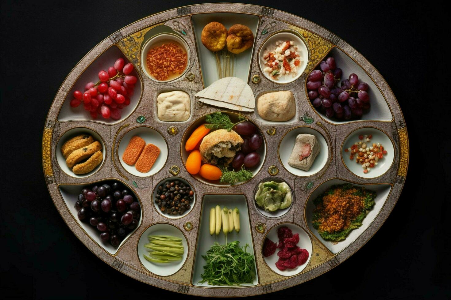 une seder assiette photo