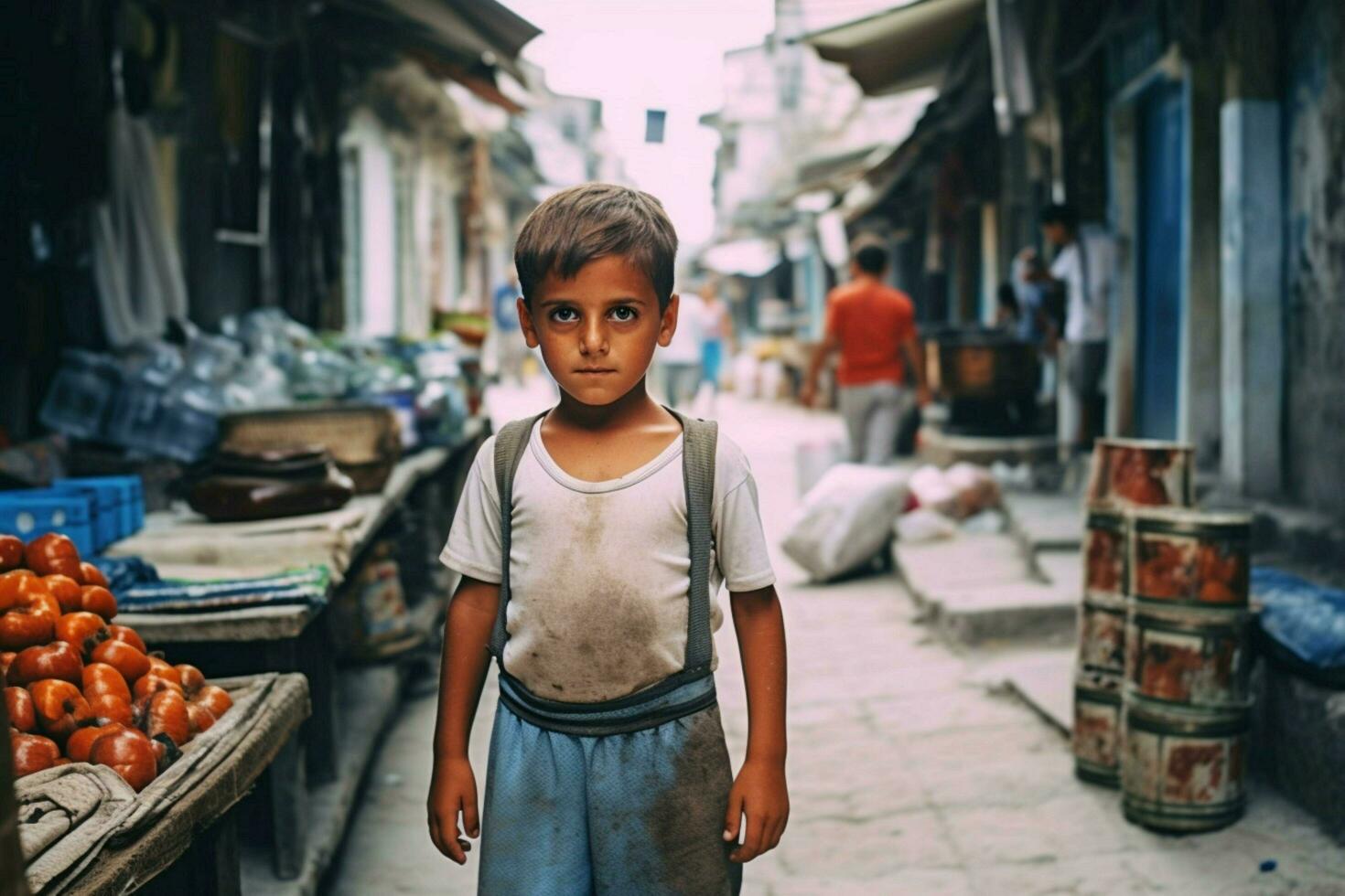 Turc enfant garçon turc ville photo