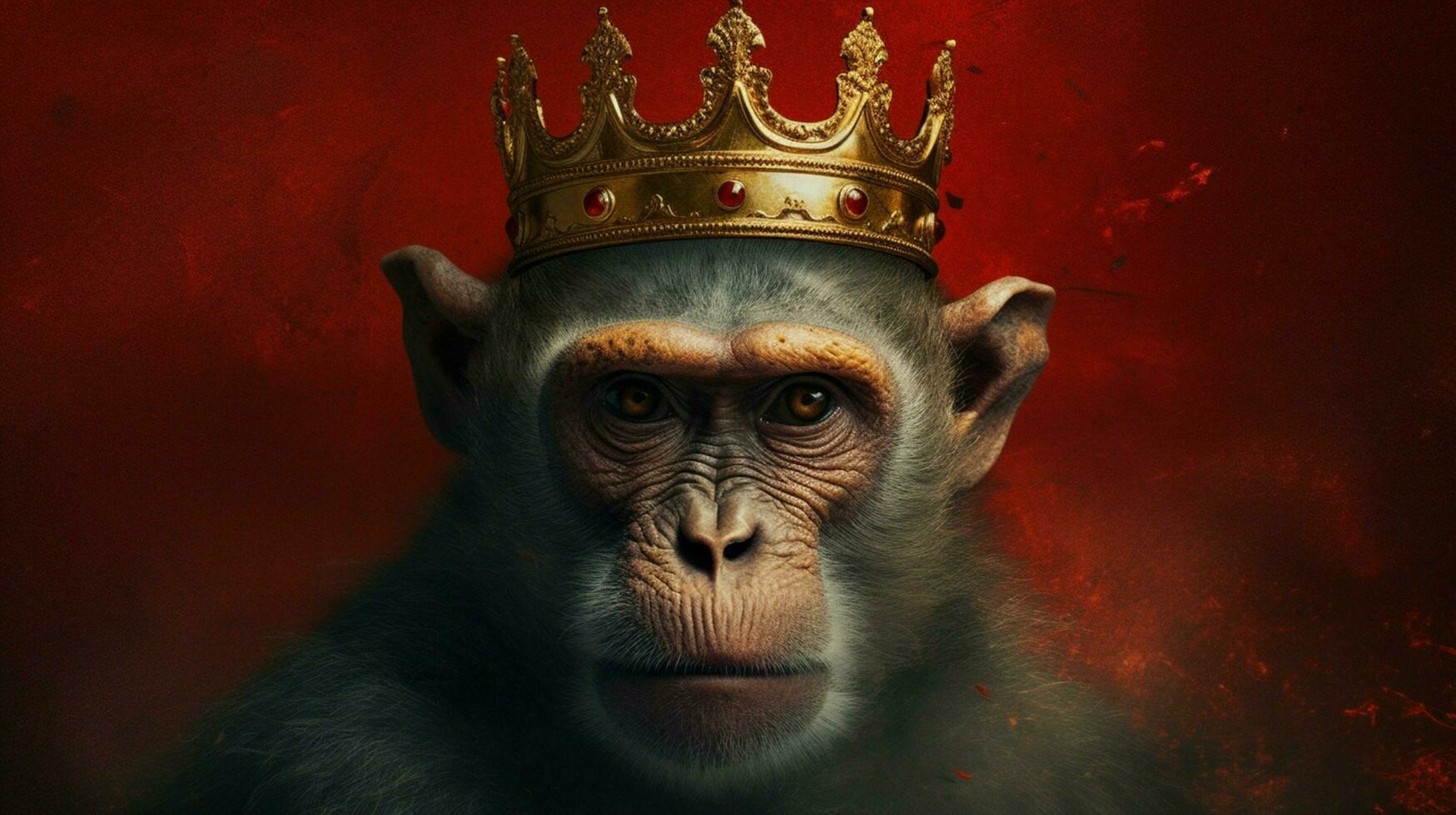 une affiche cette dit le singe roi il photo