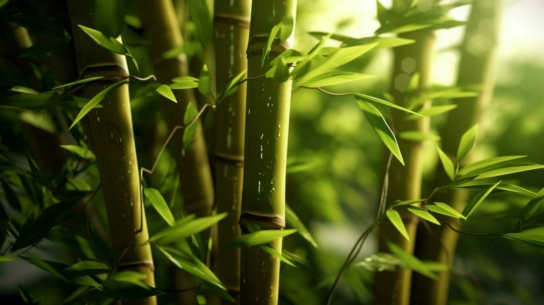 bambou est une plante cette est utilisé dans beaucoup façons photo