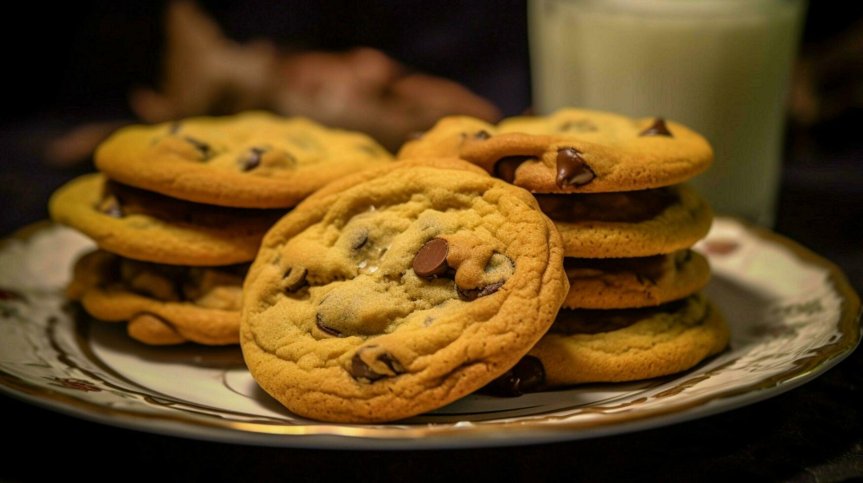 gâteaux avec des pépites de chocolat photo