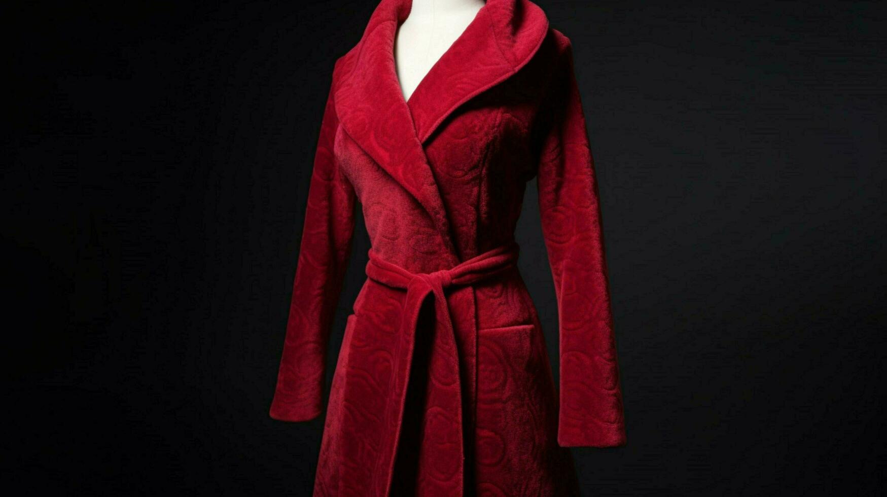 femme veste rouge tapis manteau photo