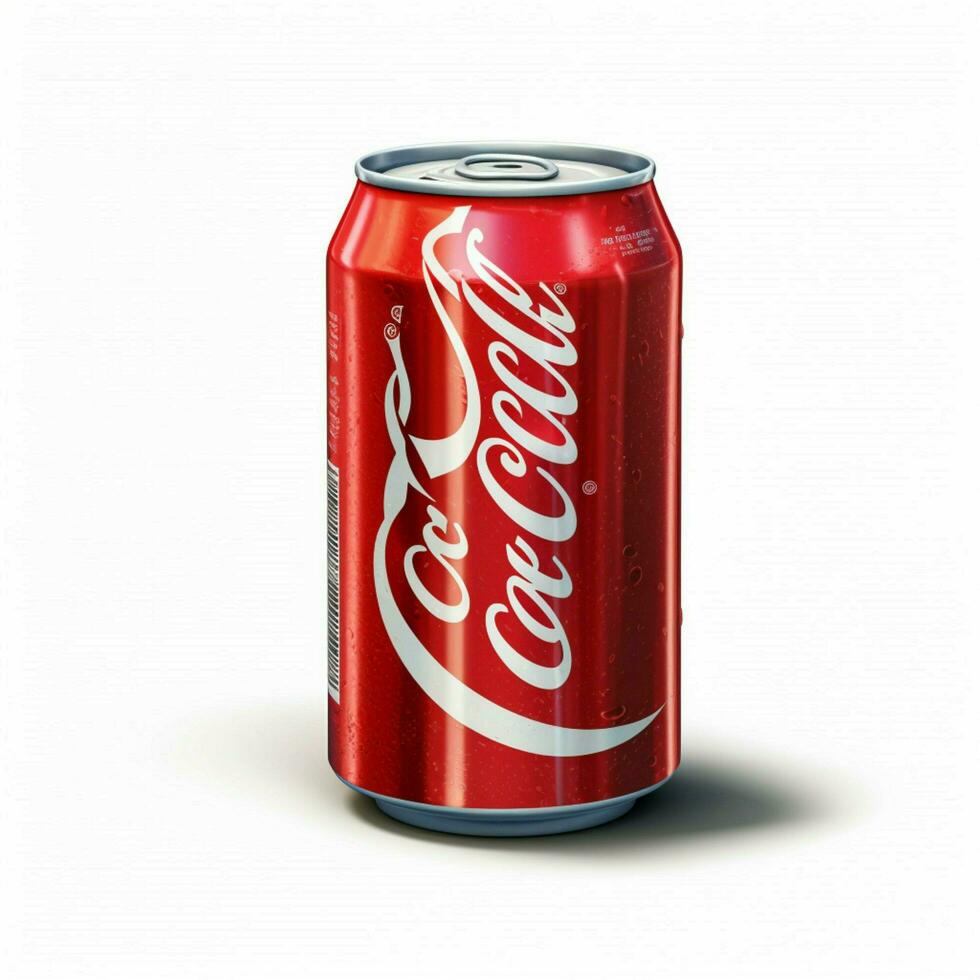 Coca Cola zéro avec blanc Contexte haute qualité photo
