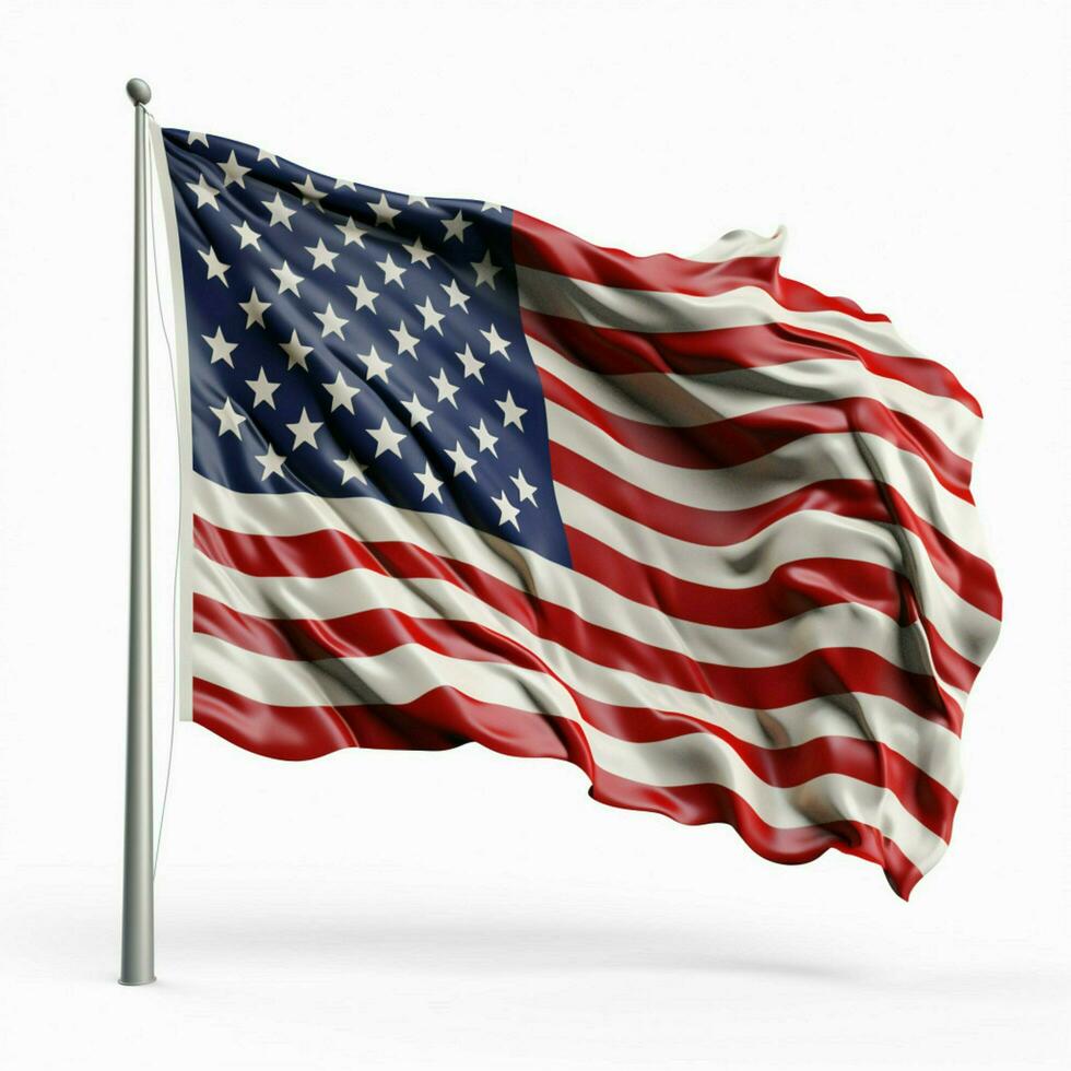 américain drapeau avec transparent Contexte photo