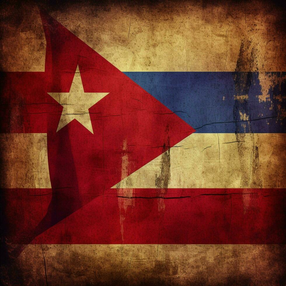 drapeau de Cuba haute qualité 4k ultra HD photo