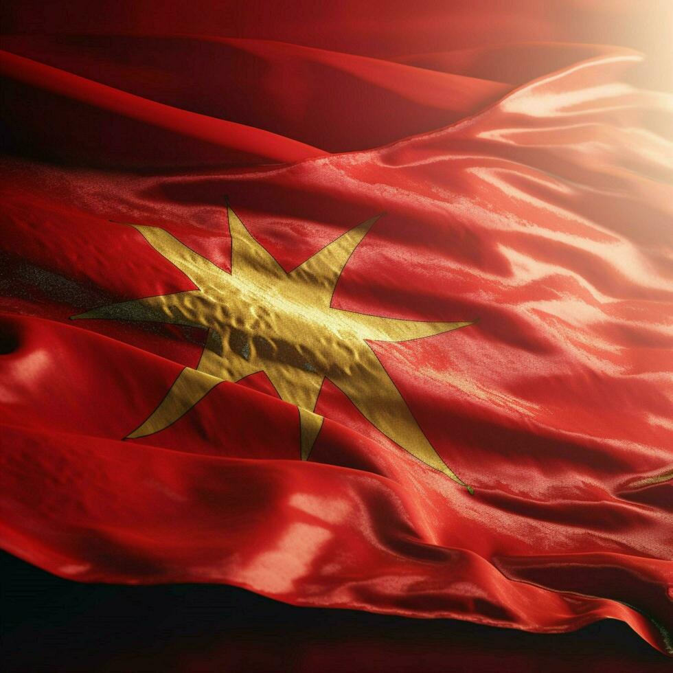 drapeau de Maroc haute qualité 4k ultra photo