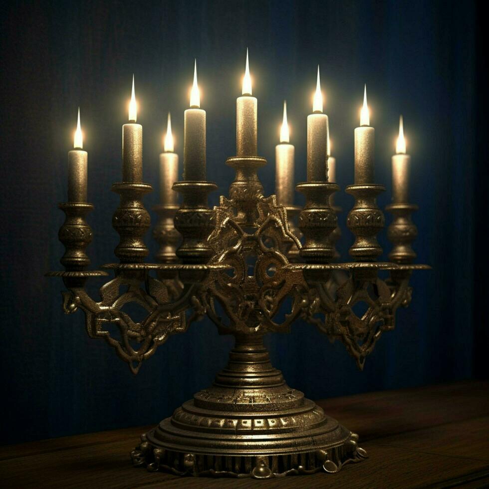 menorah haute qualité 4k ultra HD hdr photo