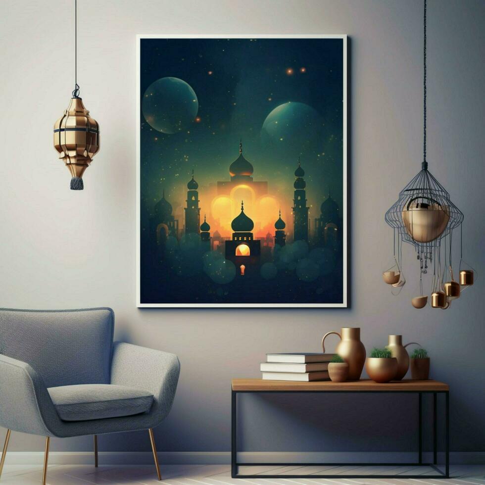 Ramadan affiche haute qualité 4k ultra HD hdr photo