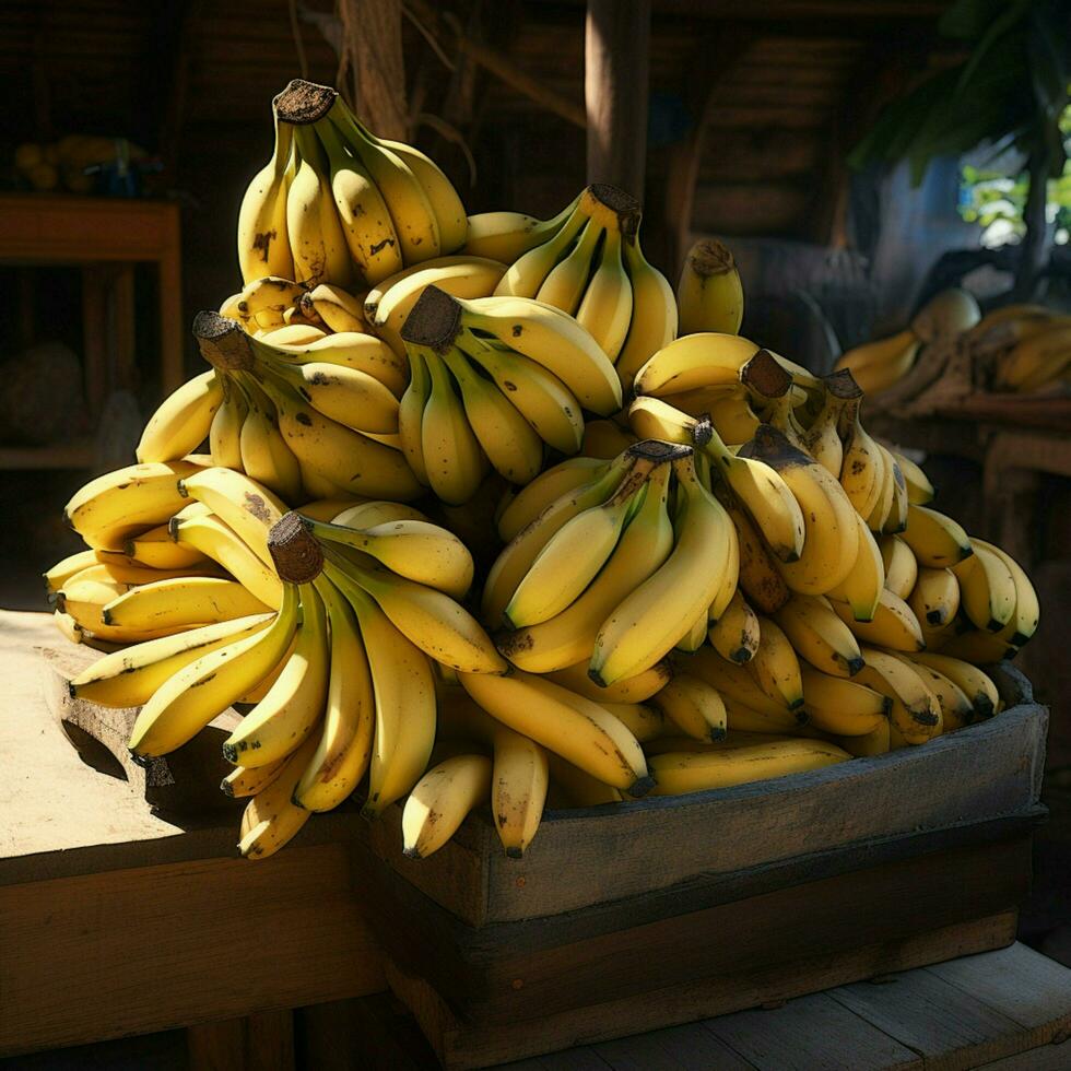 bananes haute qualité 4k hdr photo