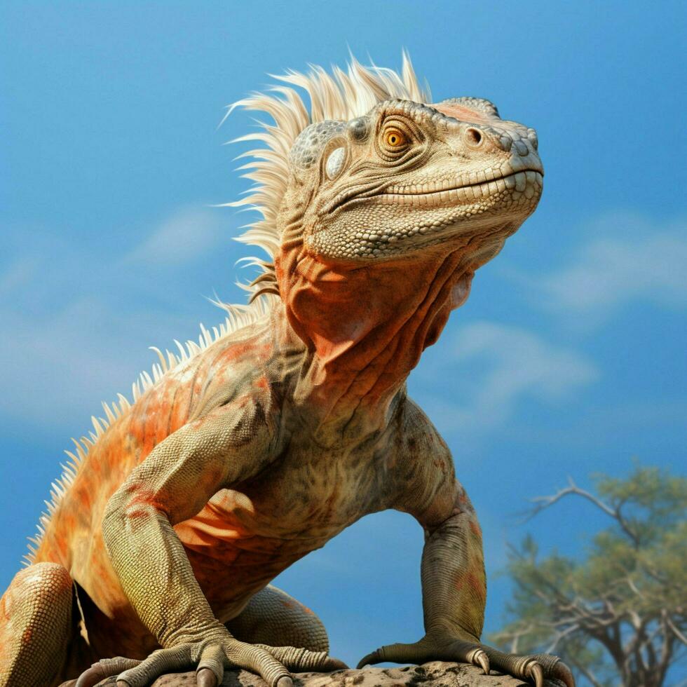 préhistorique reptile amené retour à la vie photo