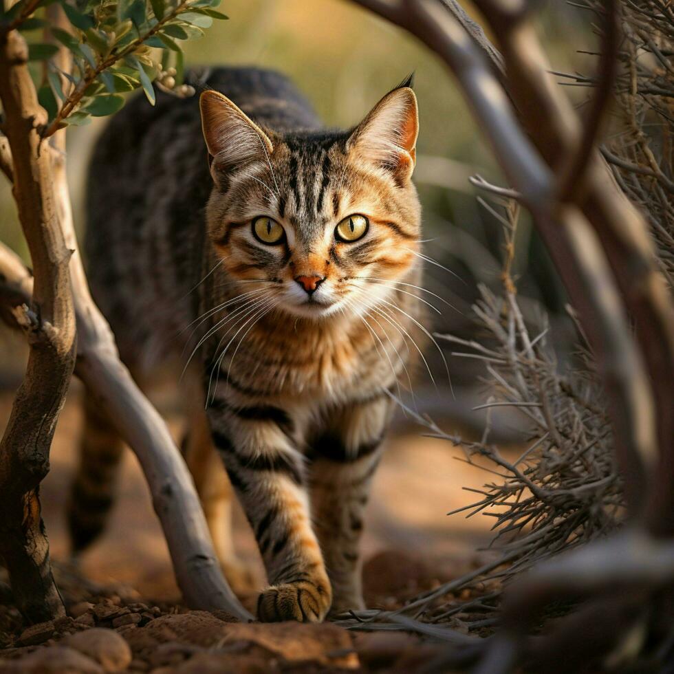 photo de chat plein coup haute qualité hdr 16k ultra HD sauvage