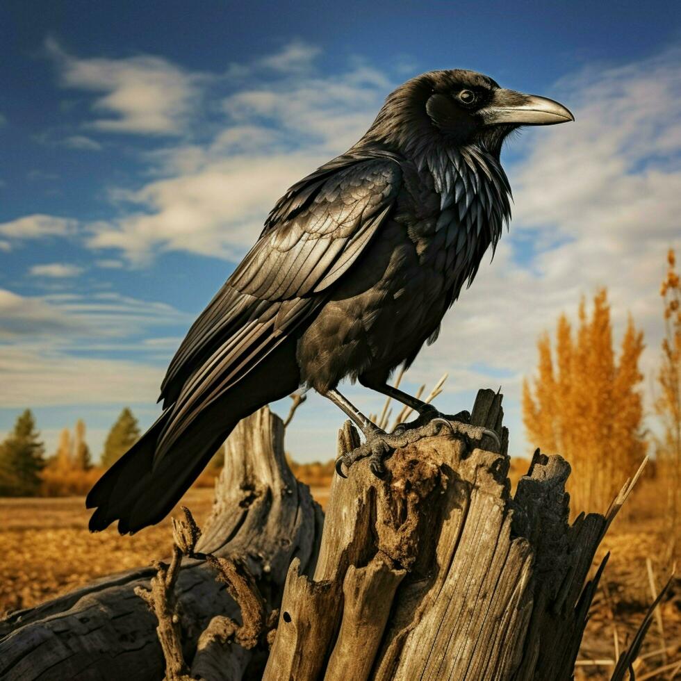 corbeau sauvage la vie la photographie hdr 4k photo